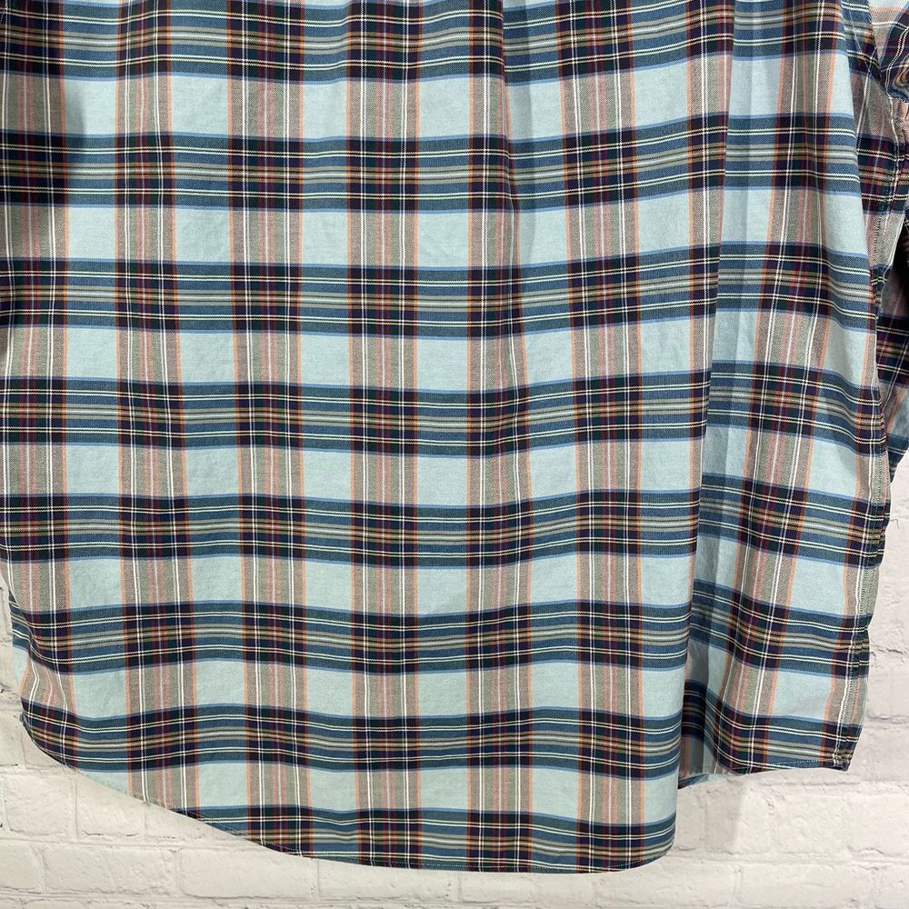 Brooks Brothers Shirt Mens Size L Blue Plaid Long Sleeve Woven in Italy Cotton - Picture 8 of 12